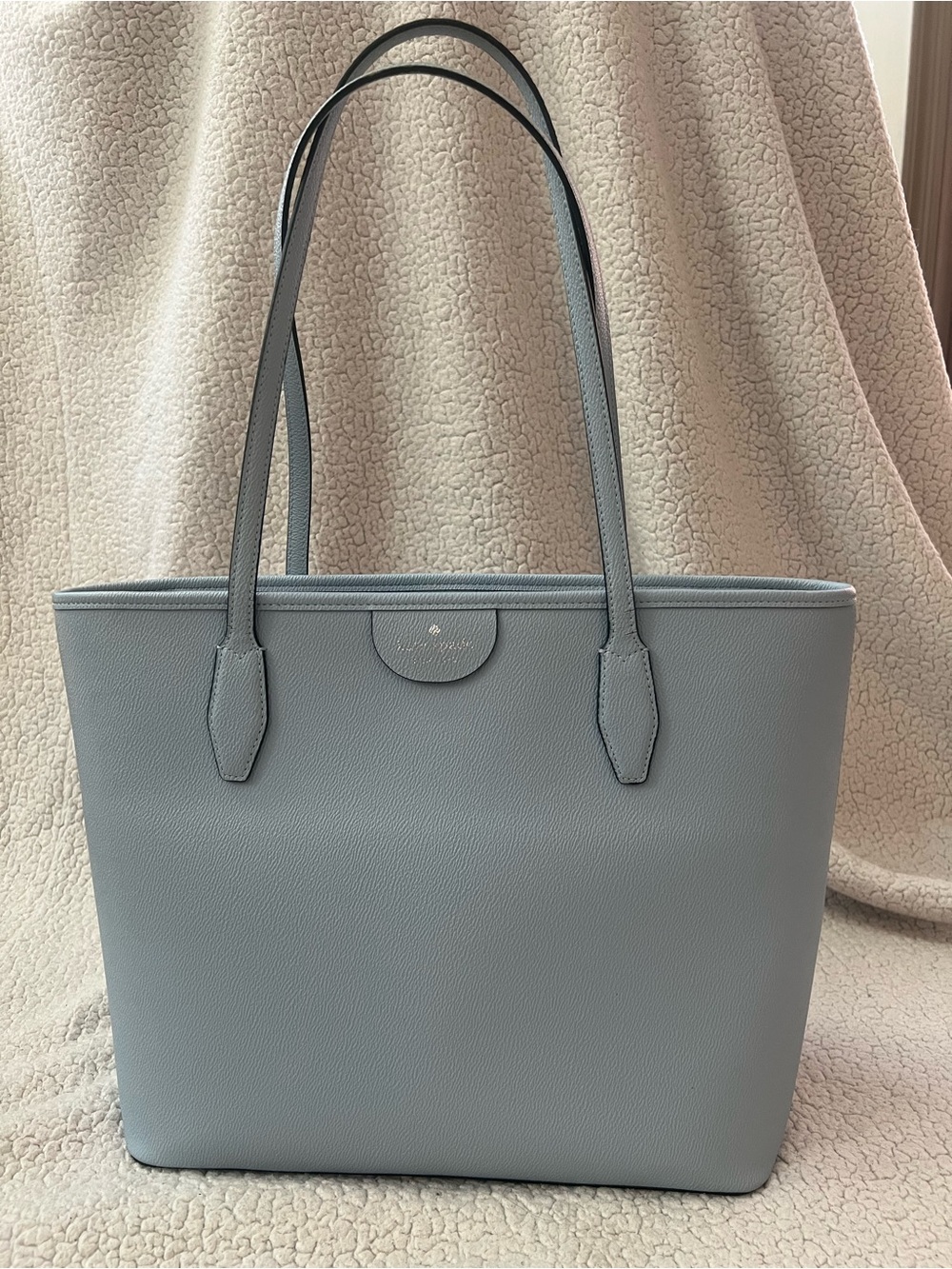 kate spade Light Blue Pebbled Leather Tote